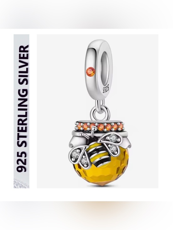 Unbranded Jewelry - 🌟🌟 S925 Sterling Silver Citrine Honeypot Dangle Charm